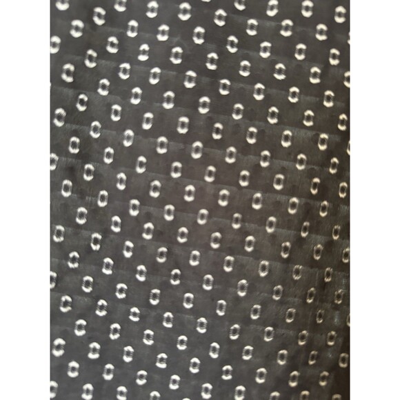 Loft Black/ White Chiffon 3/4 Sleeve Top Sz Large - Picture 5 of 8